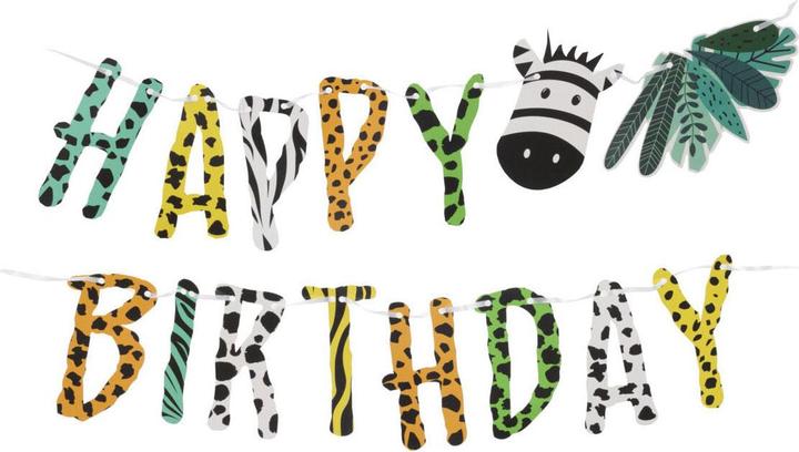 Happy Birthday-Girlande, 180 cm (1 Stk.)