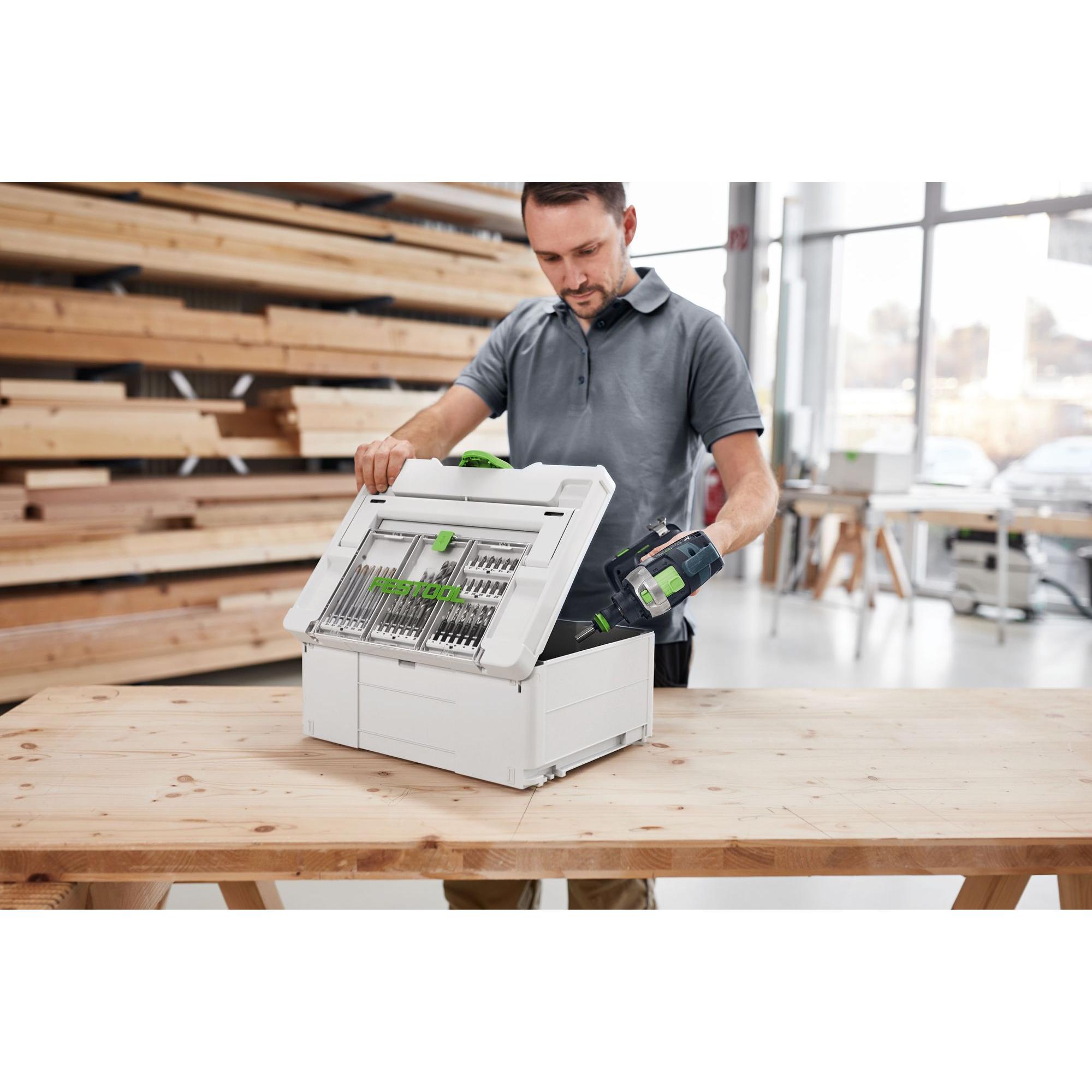 Cassetta Punte HSS Festool - Set Per Forare E Avvitare D3-10