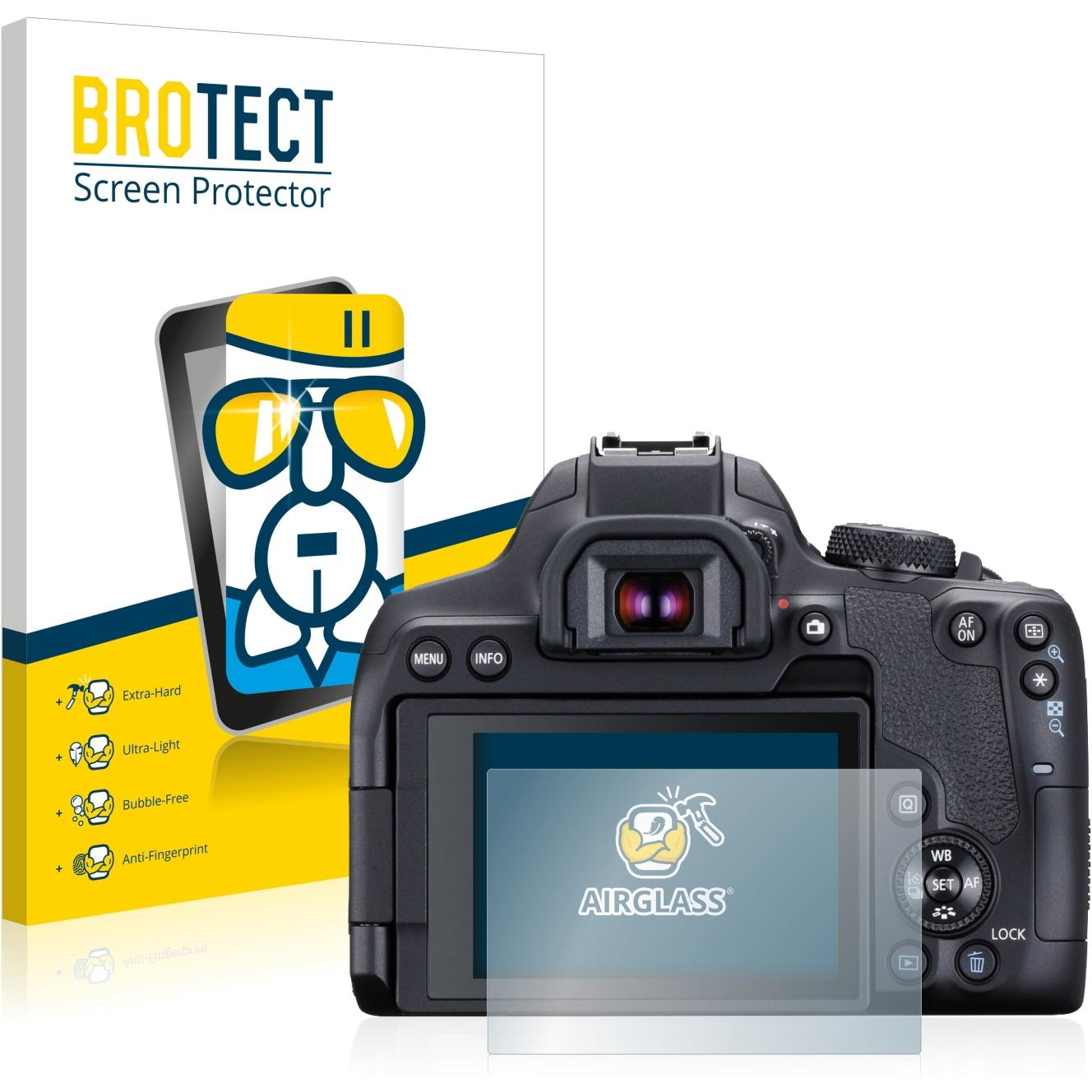 BROTECT AirGlass Panzerglasfolie (Displayschutz, EOS 850D), Kameraschutz