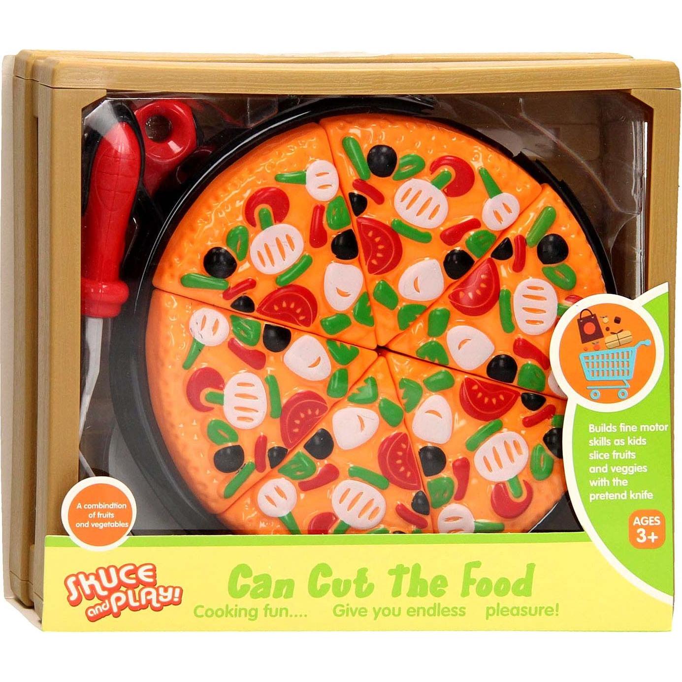 Schneiden Sie Lebensmittel in eine Kiste - Pizza (46161361)