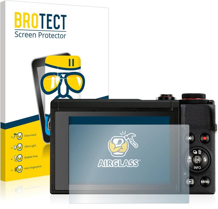 BROTECT AirGlass Panzerglasfolie (Displayschutz, PowerShot G7 X Mark III)
