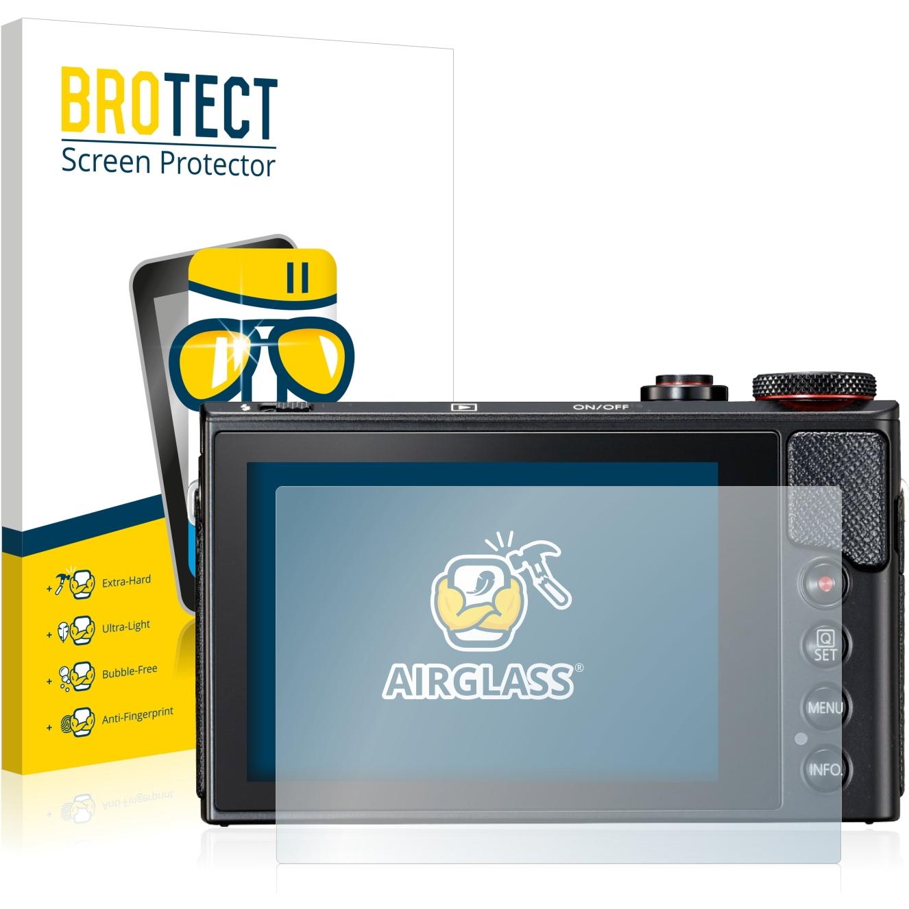 BROTECT AirGlass Panzerglasfolie (Displayschutz, Powershot G9 X Mark II), Kameraschutz