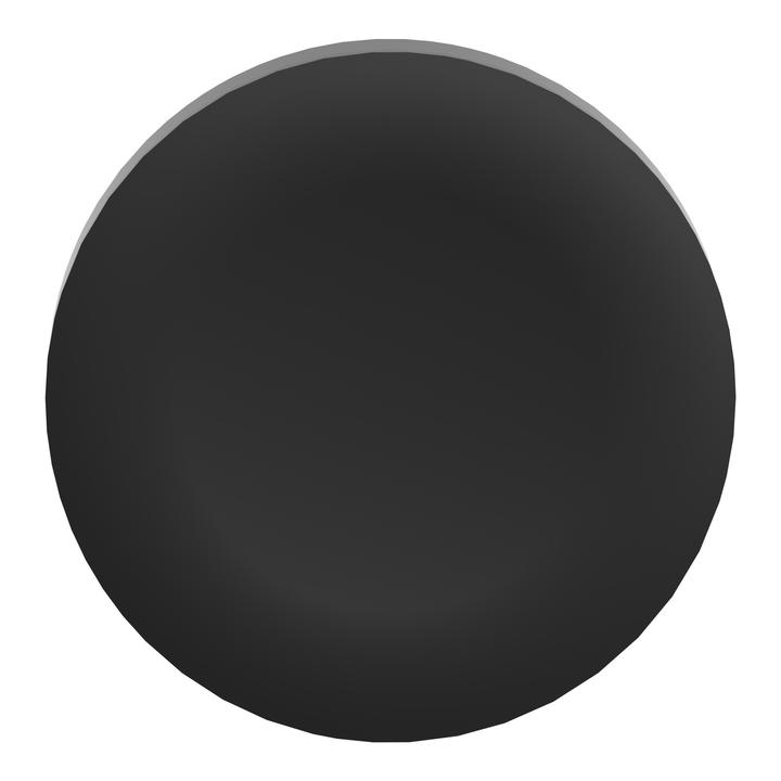 Produktbild Schneider Electric black plain cap for flush PUSHBUTTON