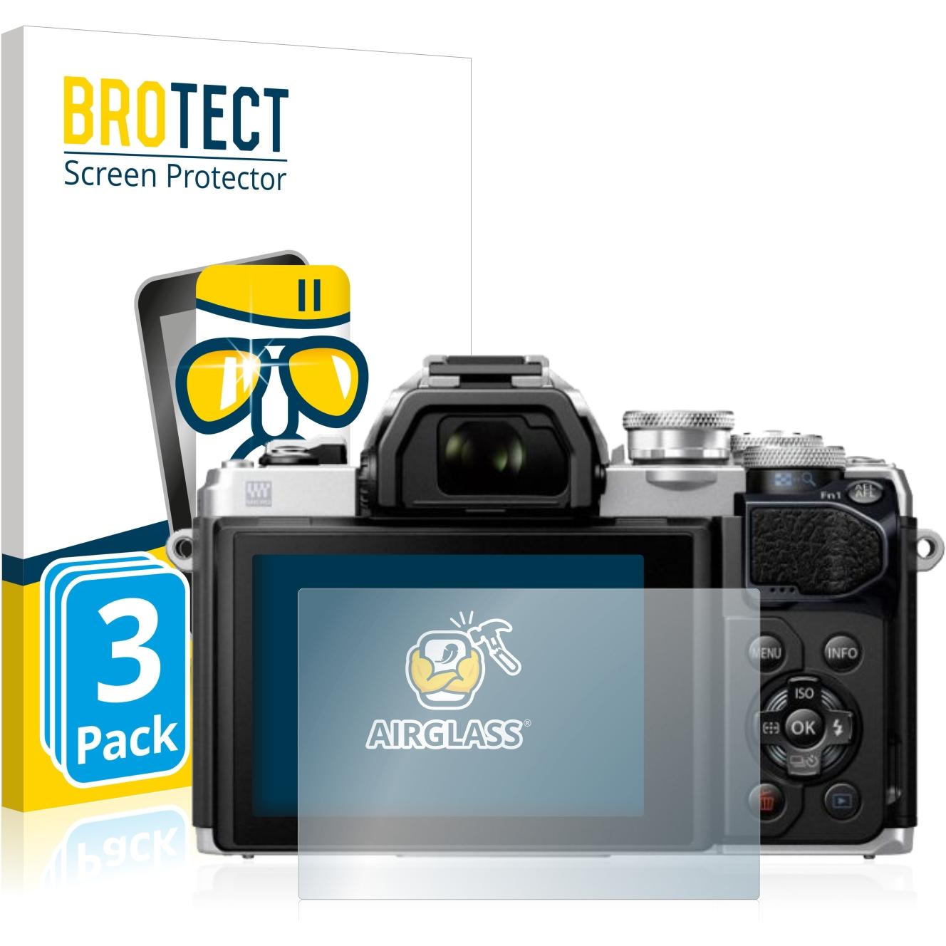 BROTECT AirGlass Panzerglasfolie (Displayschutz, OM-D E-M10 Mark III), Kameraschutz