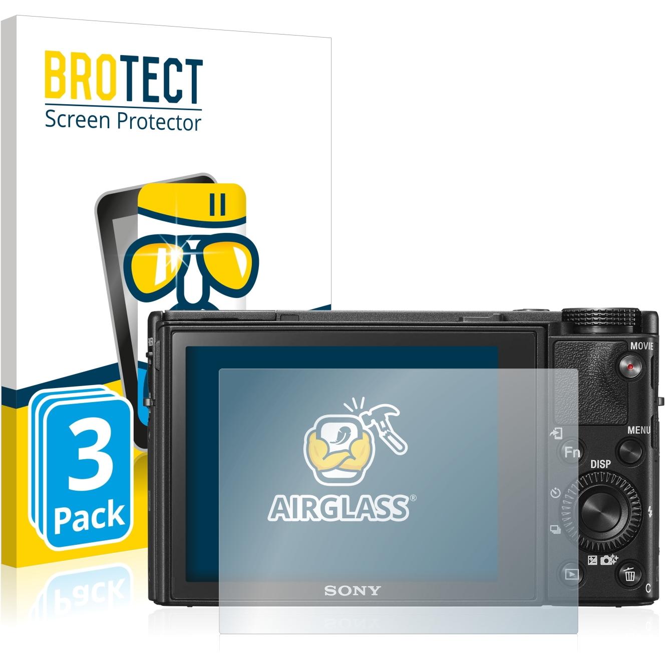 BROTECT AirGlass Panzerglasfolie (Displayschutz, Cyber-Shot DSC-RX100 VI), Kameraschutz