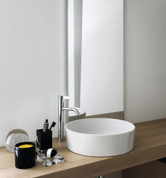 Produktbild Laufen Waschtisch-Schale KARTELL 420x420x135mm o ÜL ohne Hahnloch weiss (420 mm, 420 mm)