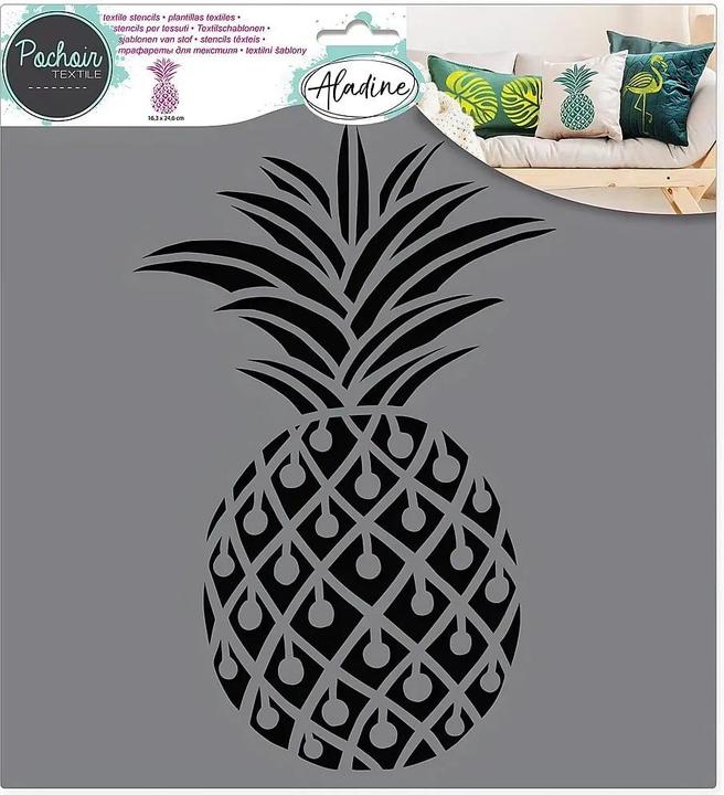 Actual product image Aladine Textilschablone Ananas