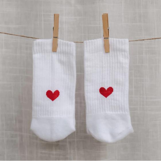 Actual product image Eulenschnitt Socks heart red 39-42 - by (39 - 42)