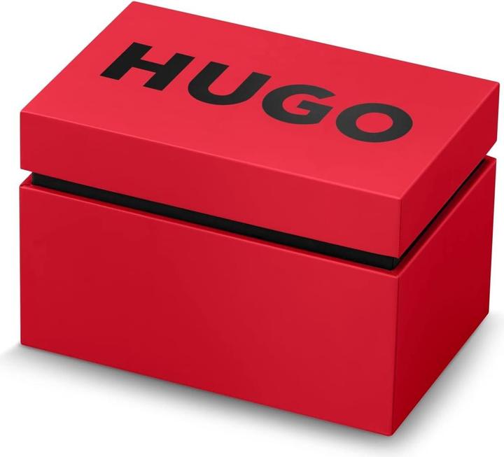 Actual product image HUGO Analog Multifunctional Quartz Skeleton Watch with Silicone or Stainless Steel Strap (Analogue wristwatch, 44 mm)