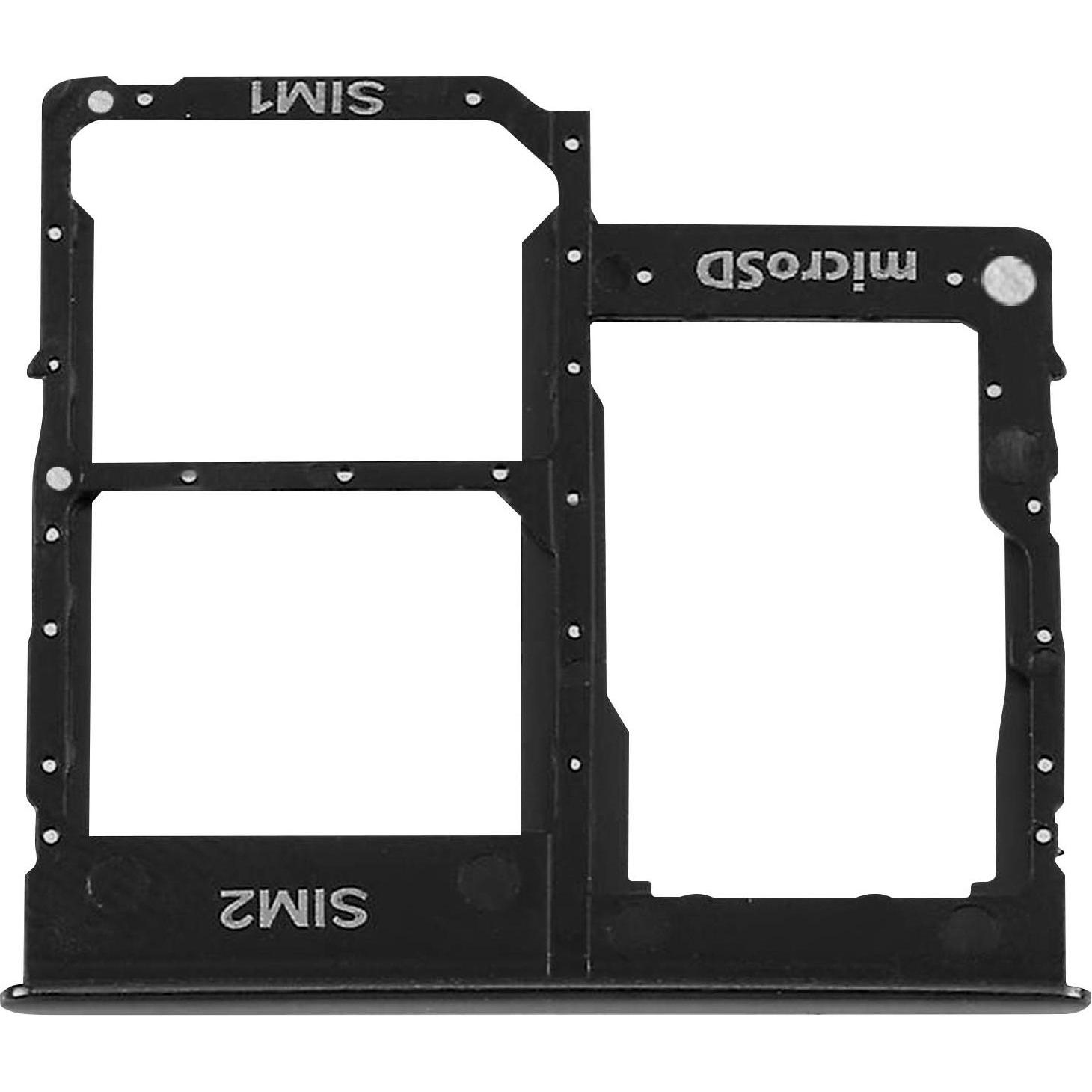 Clappio Ersatz Sim-Halter Samsung Galaxy A31 (SIM-Halterung, Galaxy A31), Mobilgerät Ersatzteile, Schwarz