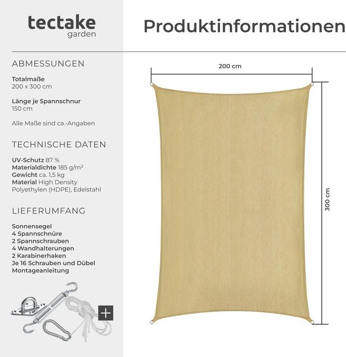 Produktbild tectake Sunny (200 x 300 cm)