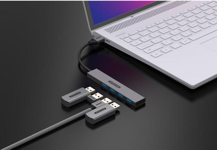 Actual product image Sitecom USB-A to 4x USB-A Tiny Hub (USB-A, 4 ports)