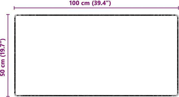 Actual product image vidaXL Läufer (100 x 50 cm)