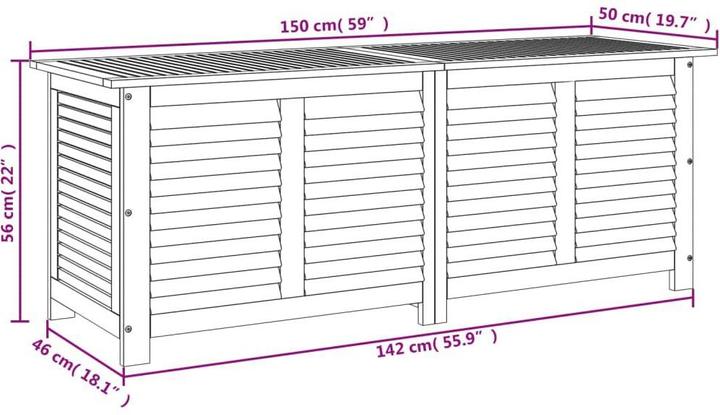 Actual product image vidaXL Gartentruhe