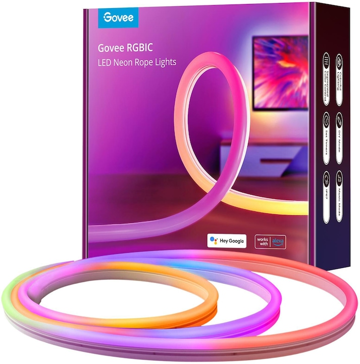 Image du produit Govee Néon (Blanc, 500 cm, Intérieur, Extérieur)