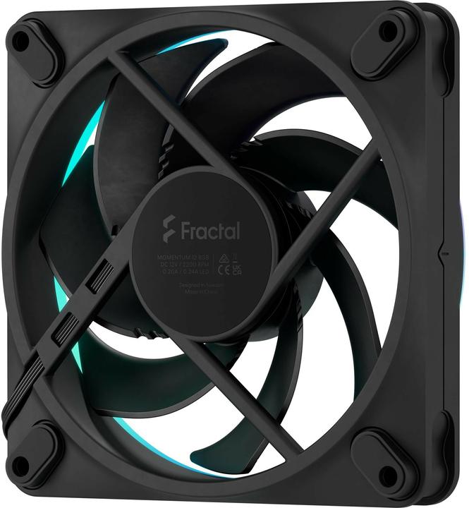 Productafbeelding Fractal Bootventilator Momentum RGB - 12cm (Noir) (120 mm, 1x)