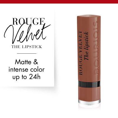 Actual product image Bourjois Rouge Velvet The Lipstick (22 Moka-Dero)