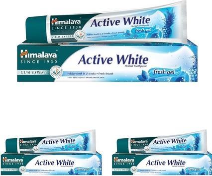 Actual product image Himalaya Active White Herbal Toothpaste whitening gel for brushing teeth 75ml (75 ml)
