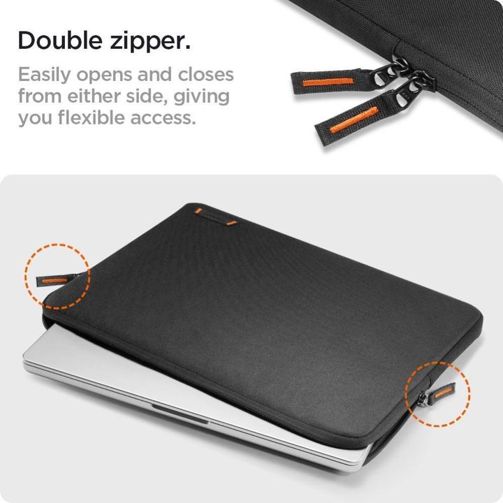 Actual product image Spigen Basic Pouch Laptop 15-16 czarny/black AFA07005 (16")