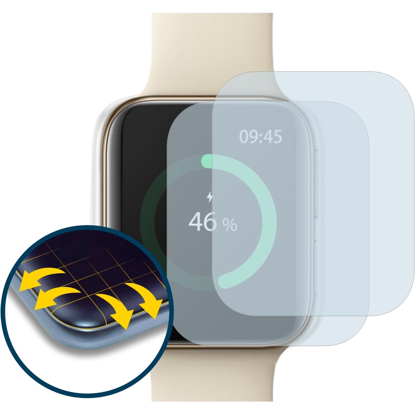 Thumbnail - BROTECT Full-Cover Displayschutz, Smartwatch Schutzfolie, Transparent