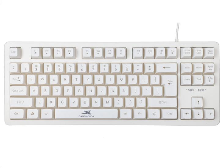 Actual product image Baracuda gaming membrane Keyboard KRILL, US Layout, White (BGK-01114) (US, Cable)
