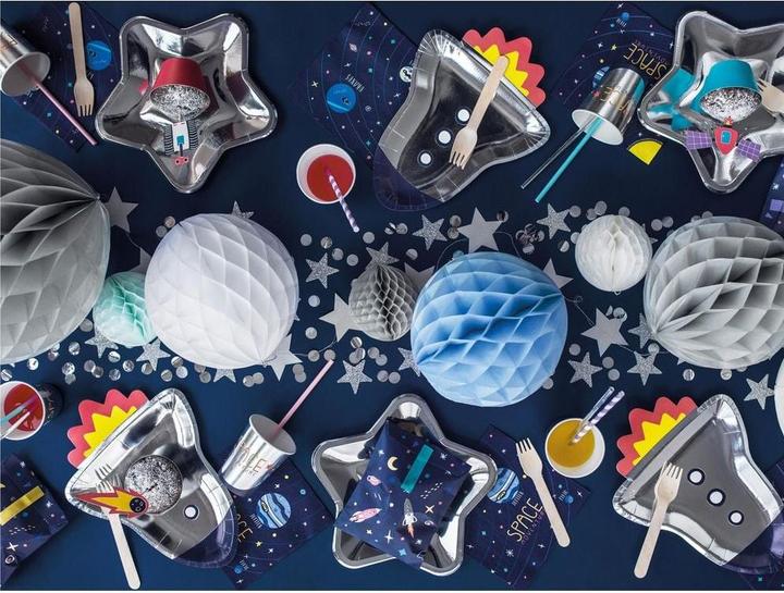 Actual product image Partydeco Paper plate rocket (6pcs) (6x)