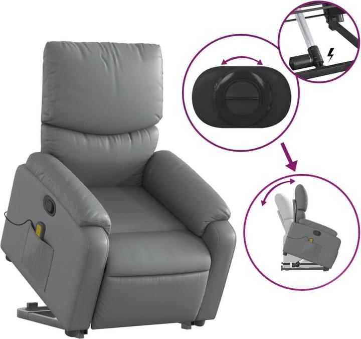 Image du produit vidaXL Massagesessel mit Aufstehhilfe