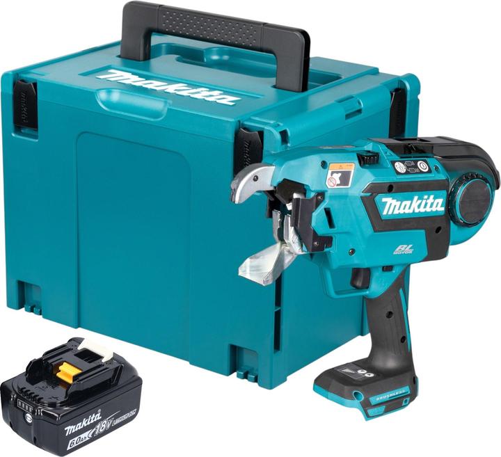 Actual product image Makita DTR 181 RF1 cordless rebar connector 18 V 0.8 mm brushless + 1x rechargeable battery 3.0 Ah