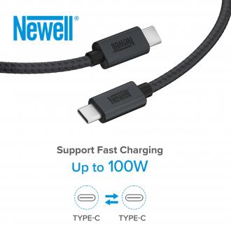 Productafbeelding Newell USB-C - USB-C 3.2 Gen 2 kabel - 2 m, grafiet (2 m, USB 3.2 Gen 2, 100 W)