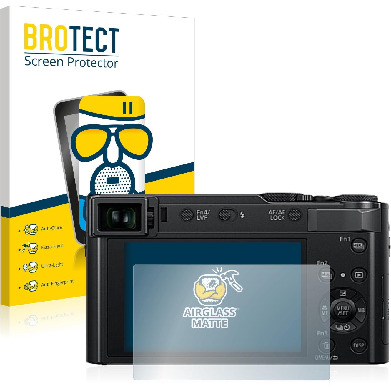 BROTECT AirGlass Panzerglasfolie Matt (Displayschutz, Lumix DC-TZ202), Kameraschutz