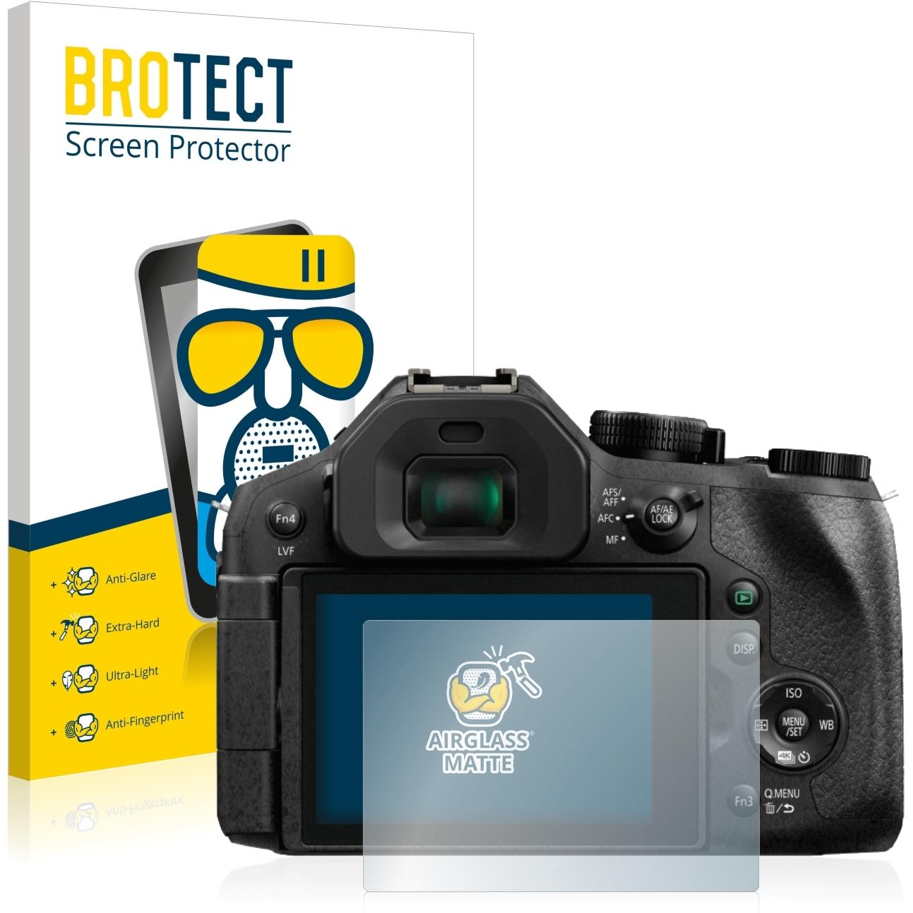 BROTECT AirGlass Panzerglasfolie Matt (Displayschutz, Lumix DMC-FZ300), Kameraschutz