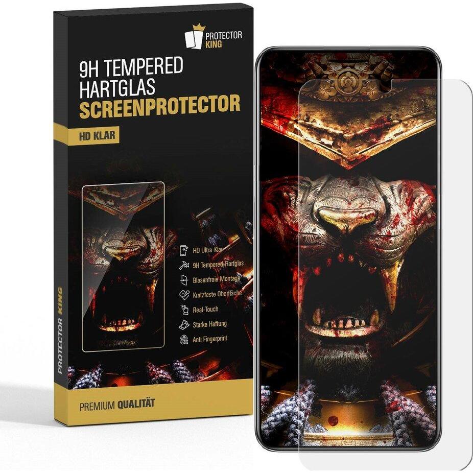 Protectorking 6x echtes Tempered 9H Panzerhartglas 3D KLAR (6 Stück, Samsung Galaxy A34 5G), Smartphone Schutzfolie