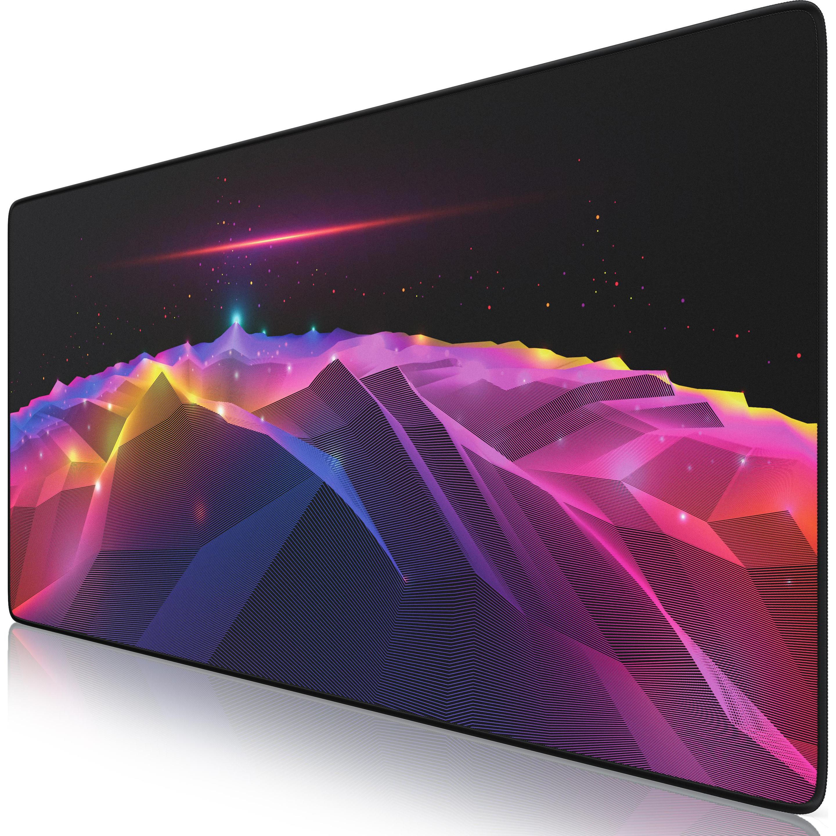 Titanwolf Gaming Mauspad, XXL Speed Gaming Mausmatte, Mousepad Extragrosse Fläche von 900 x 400mm, Retro Space (XXL), Ma...