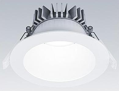 Image du produit Thorn Spot LED encastrable 8W 4000K 1057lm Konv IP44 1LED Alu ws Ø195x100mm (1057 lm)