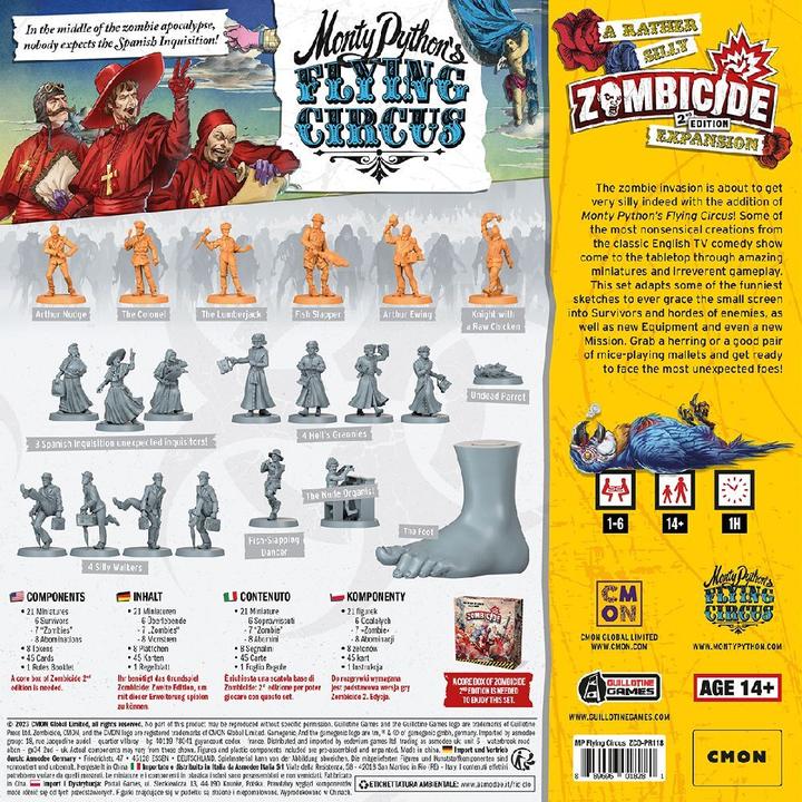 Produktbild Cmon CMND1261 - Zombicide 2. Edition Monty Python Flying Circus (Deutsch)