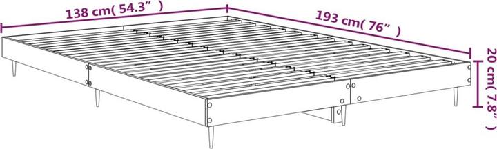 Image du produit vidaXL Bettgestell (135 x 190 cm)