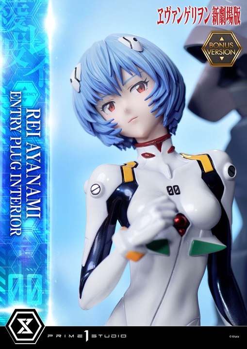 Actual product image Prime 1 Studio Rebuild of Evangelion statuette 1/4 Rei Ayanami Bonus Version 66 cm
