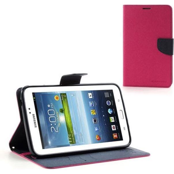 Thumbnail - Goospery Fancy Diary Series (Galaxy Tab 3 7.0 (2013)), Tablet Hülle, Rosa, Pink, Blau, Grau