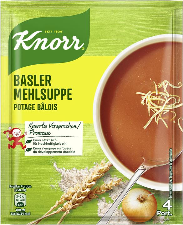 Immagine prodotto Knorr Sacchetto di zuppa di farina Basler, zuppa di farina cremosa come l'originale di Basilea, facile da