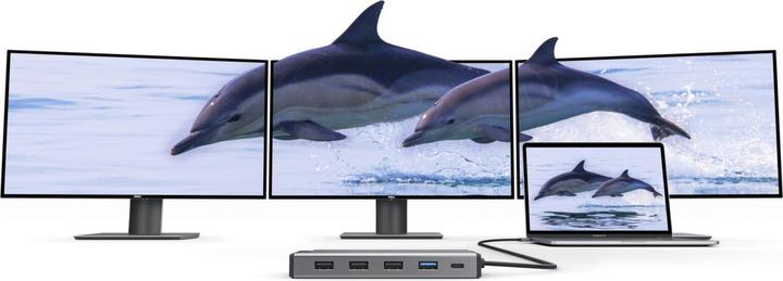 Actual product image Alogic Docking Station Universal Triple DV3 (USB-C)