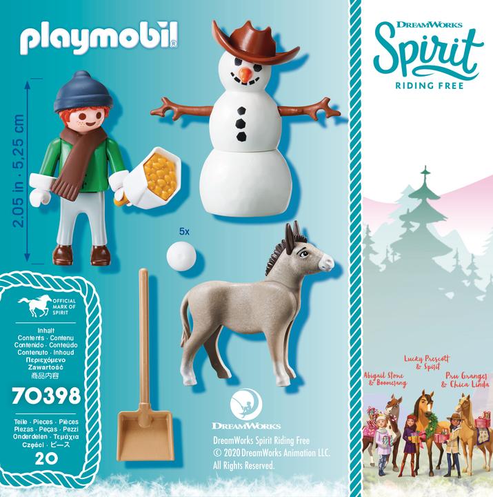 Produktbild Playmobil Schneespass mit Snips Herrn Karotte (70398, Playmobil Spirit)