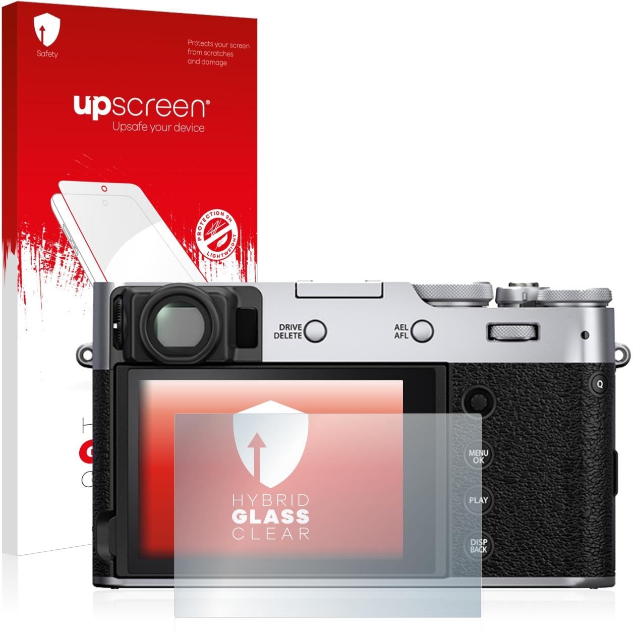 upscreen Scratch Shield Panzerglasfolie (Displayschutz, X100V), Kameraschutz