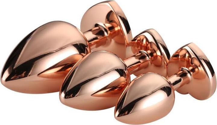 Actual product image Dream Toys SET Gleaming Love korek analny Rose Gold 3szt.