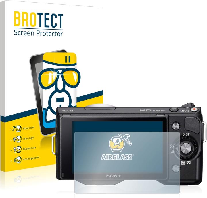 Produktbild BROTECT AirGlass Panzerglasfolie (Displayschutz, NEX-5N)
