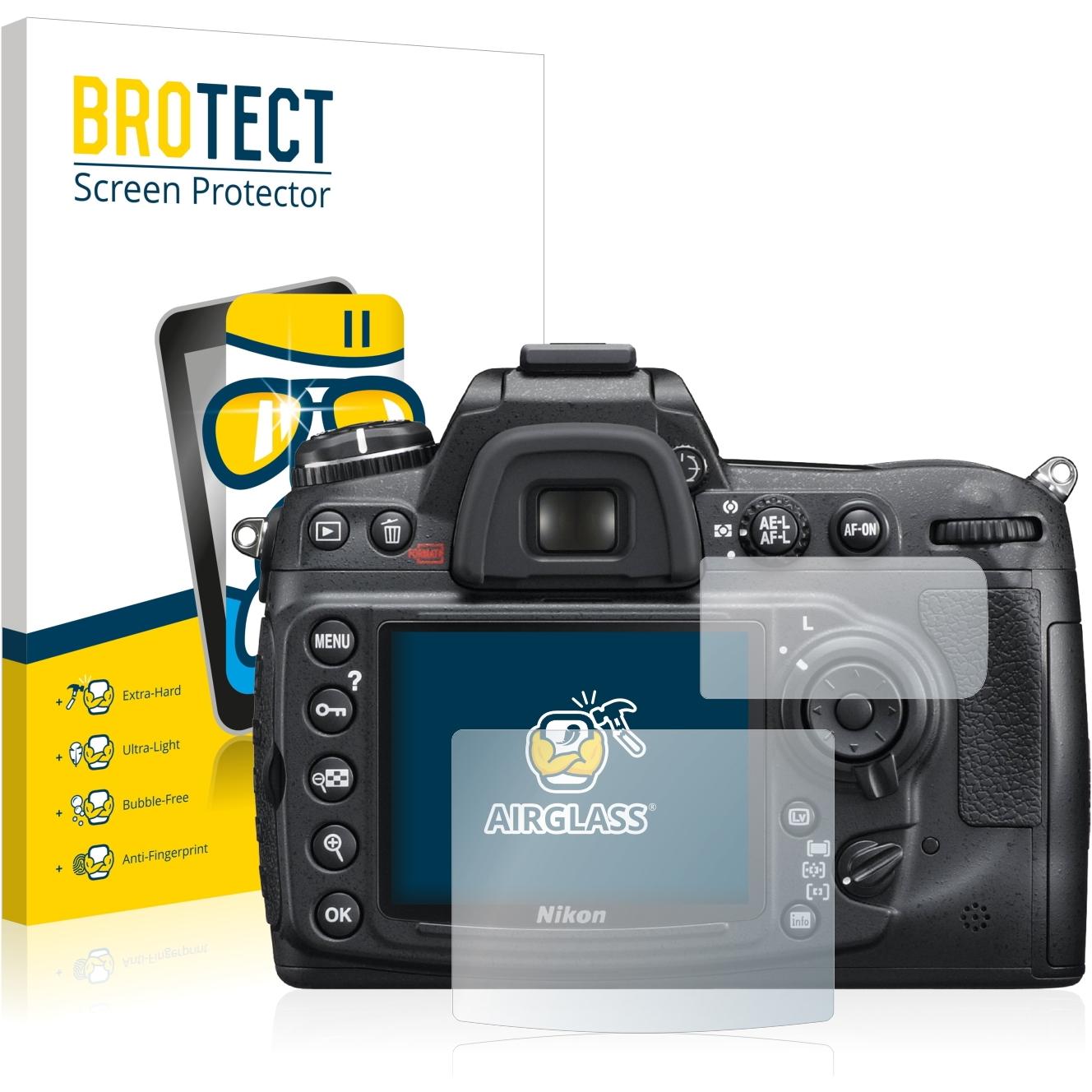 BROTECT AirGlass Panzerglasfolie (Displayschutz, D300S), Kameraschutz, Transparent