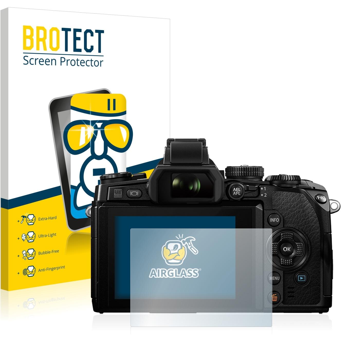 BROTECT AirGlass Panzerglasfolie (Displayschutz, OM-D E-M1), Kameraschutz