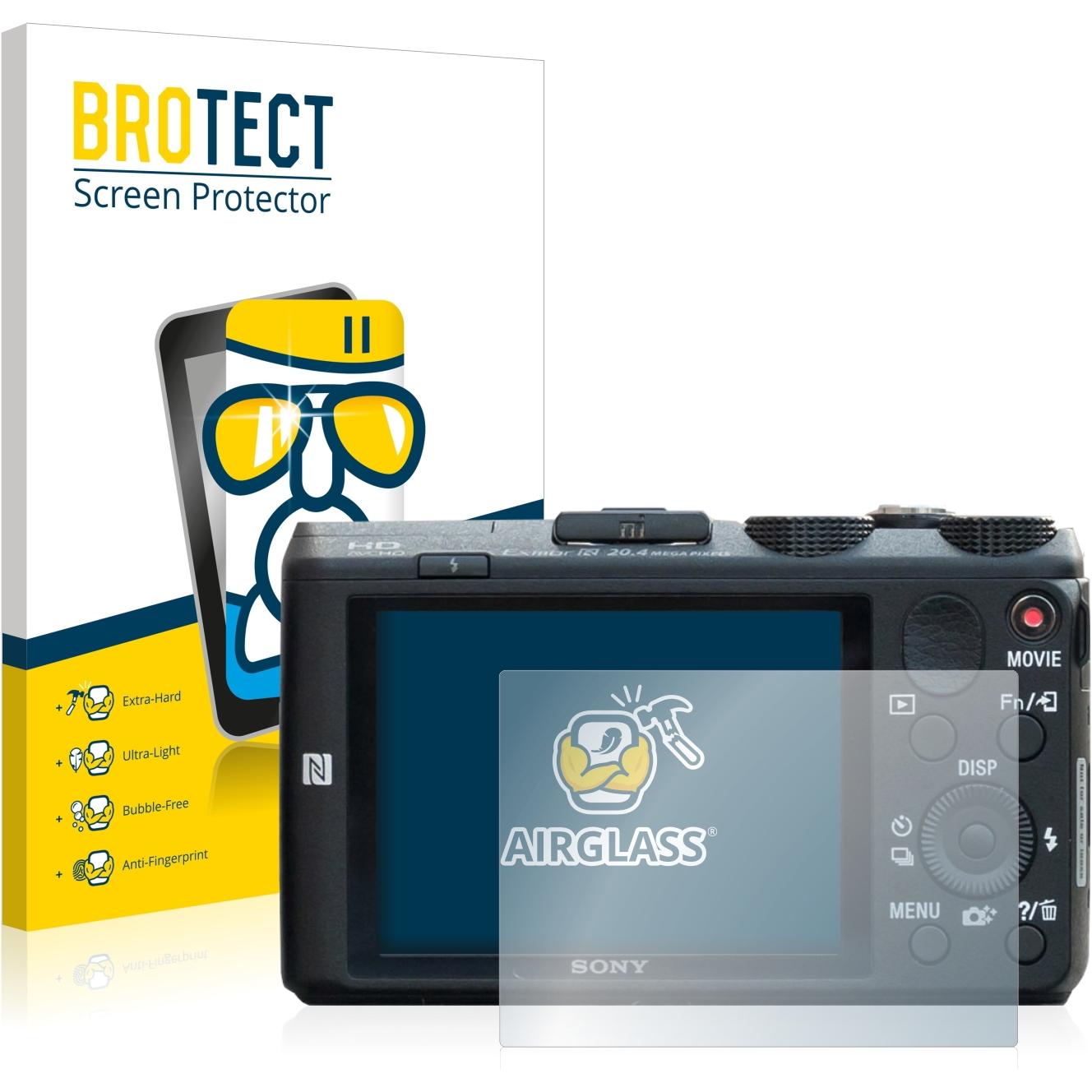 BROTECT AirGlass Panzerglasfolie (Displayschutz, Cybershot DSC-HX60), Kameraschutz