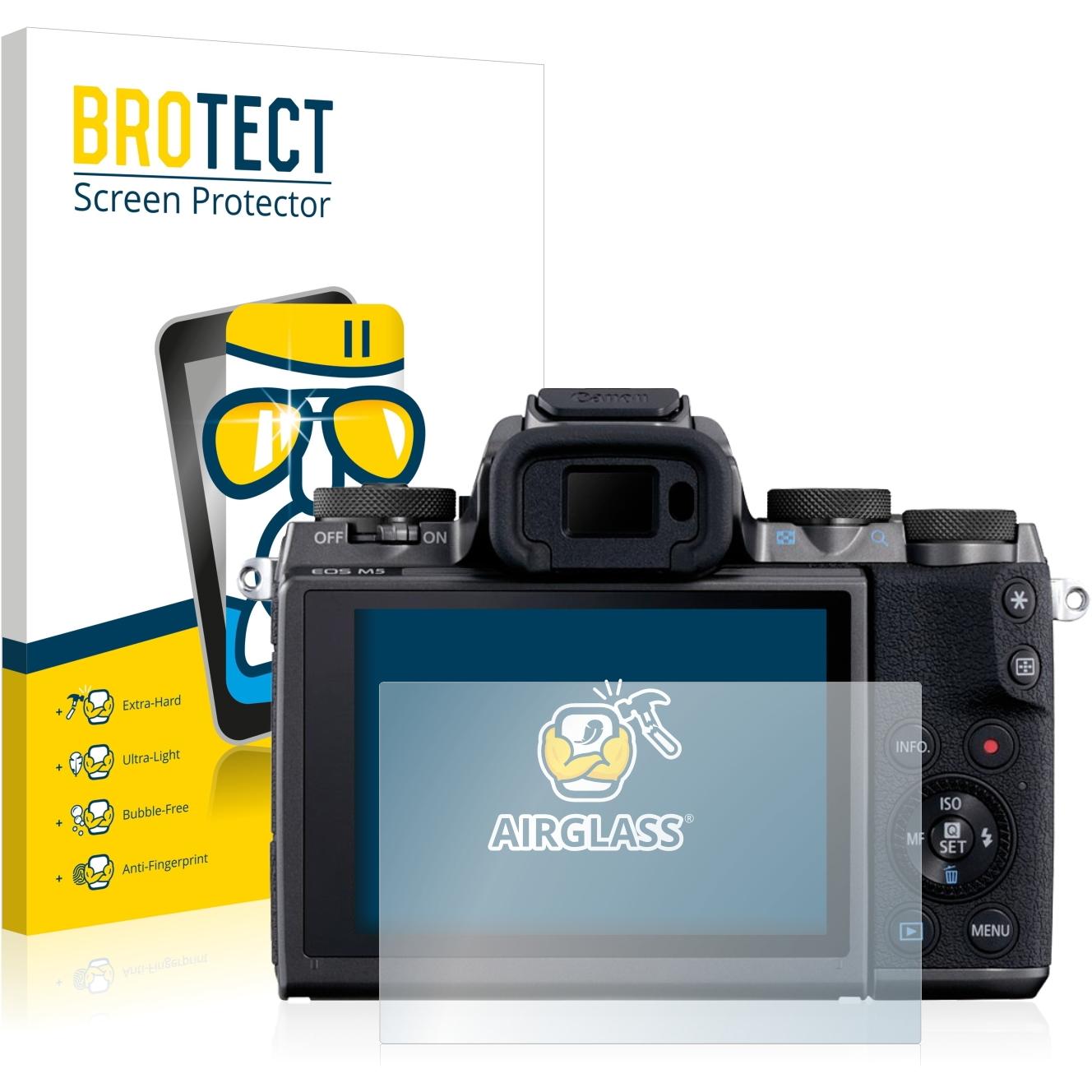 BROTECT AirGlass Panzerglasfolie (Displayschutz, EOS M5), Kameraschutz