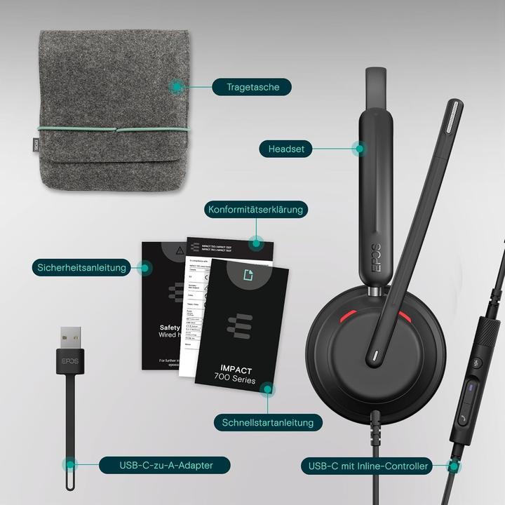 Actual product image EPOS IMPACT 760T (Cable, USB-C)