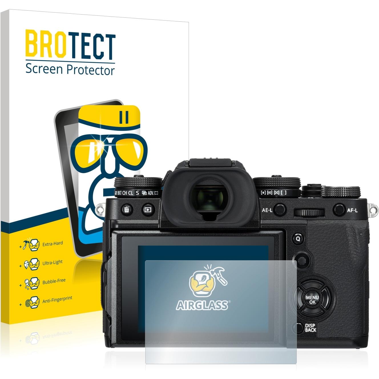 BROTECT AirGlass Panzerglasfolie (Displayschutz, X-T3), Kameraschutz